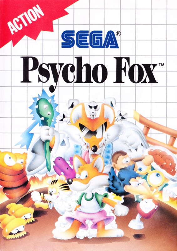 Psycho Fox box art for Sega Master System